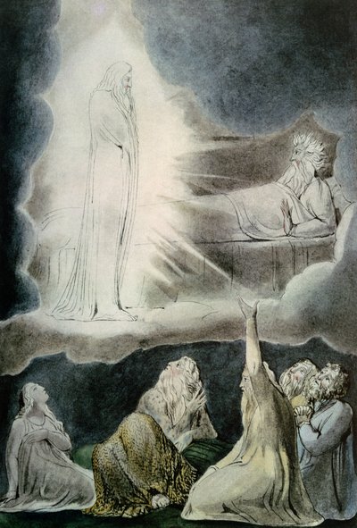 Het visioen van Eliphaz, 1825 door William Blake